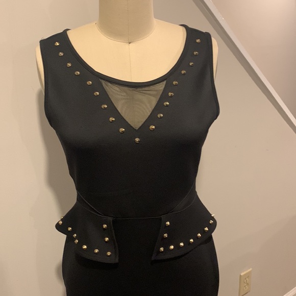 Bongo Black Studded Dress - Picture 3 of 4